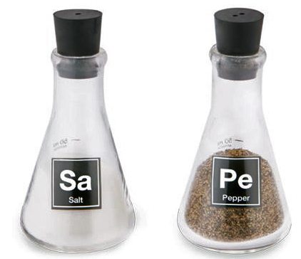 erlenmeyer flask salt and pepper