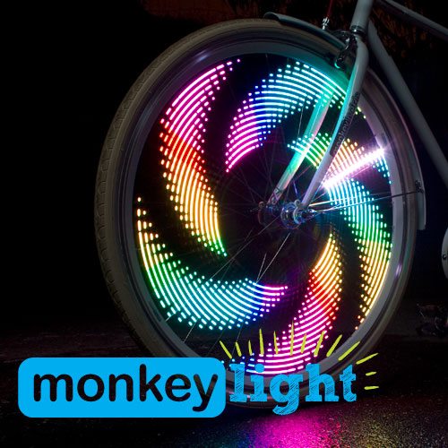 Monkeylectric Monkey Light M210 and M232 wheel light review The Gadgeteer