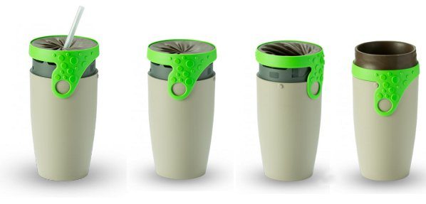 Unique Twist Leak-Proof Design Twizz Travel Mug with Straw - China Cup and  Bottle price