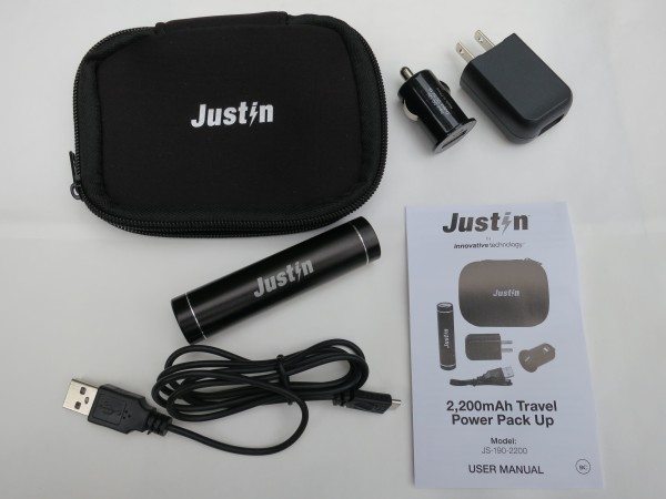 Justin Package Contents