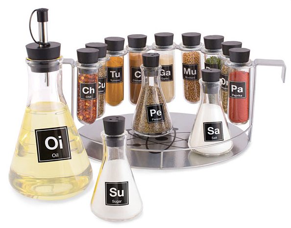 thinkgeek chemistry spice rack