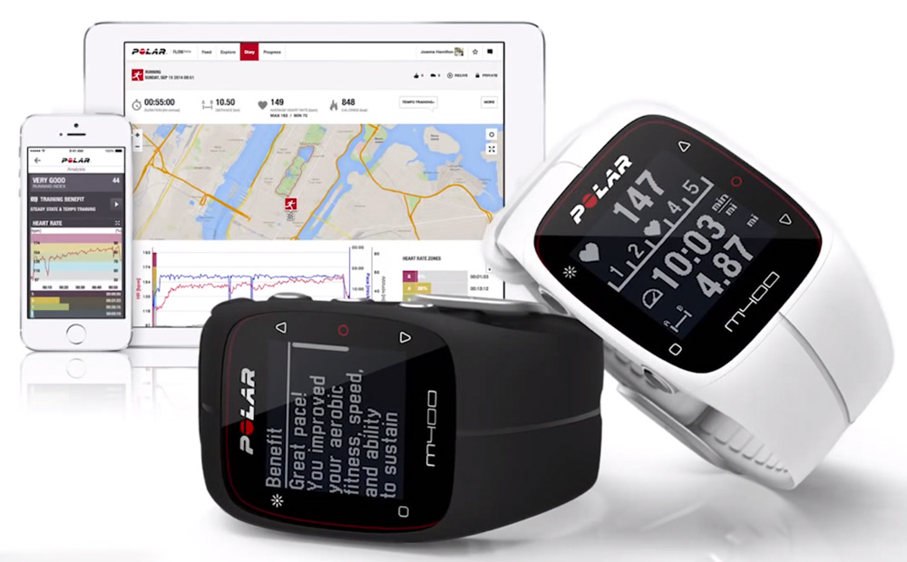 Polar M400 0Y Bluetooth GPS Multisport Smart Watch, White, Scratched, Worn