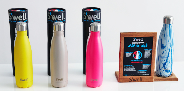 Swell Watter Bottle Handle and 25oz Bottles Innovative Design and A Flexible Grip Comfortable Way to Carry your Swell On the Go Yellow Fits 9oz 17oz