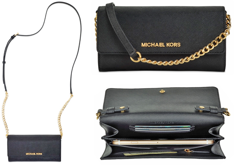 The Michael Kors Crossbody Case holds 