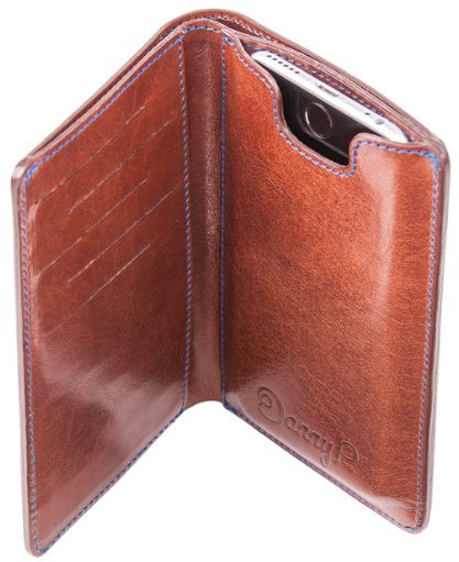 danny p leather wallet with iphone 6 case 2