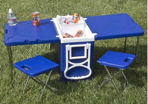 multi function cooler and picnic table 2