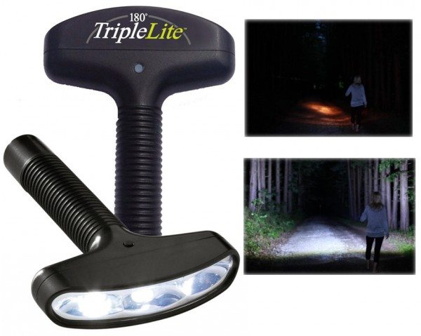 180 degree triplelite led flashlight