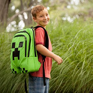 minecraft creeper backpack