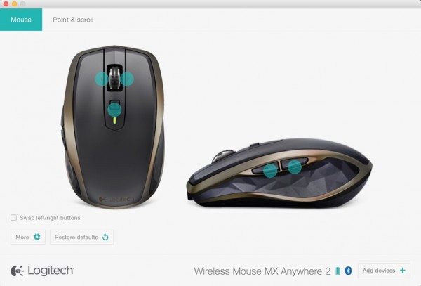 set up arrow buttons on logitech mouse mac