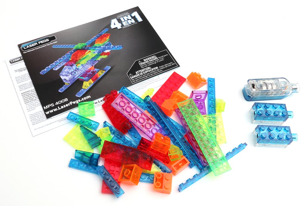 Details about    Laser Pegs 8 in 1 Construction Helicopter Building-Set Batteries Included . 