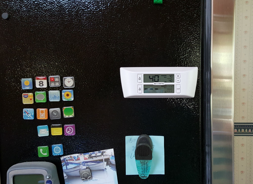 AcuRite Premium Home Digital Wireless Fridge & Freezer Thermometer with  Alarm