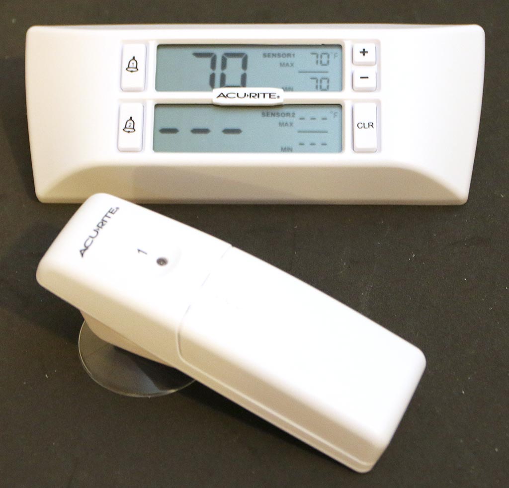 Wireless Digital Freezer Thermometer with 2 Wireless Sensors and