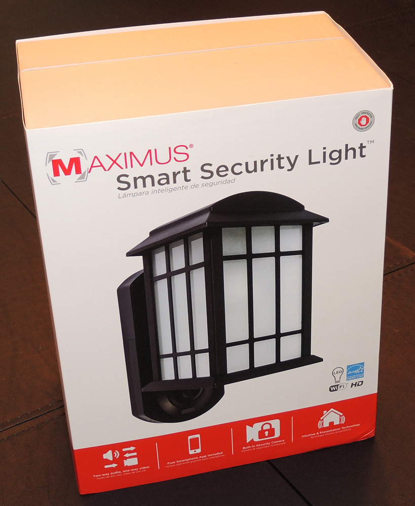 Maximus smart security light hot sale camera