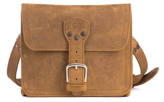 Leather discount book satchel