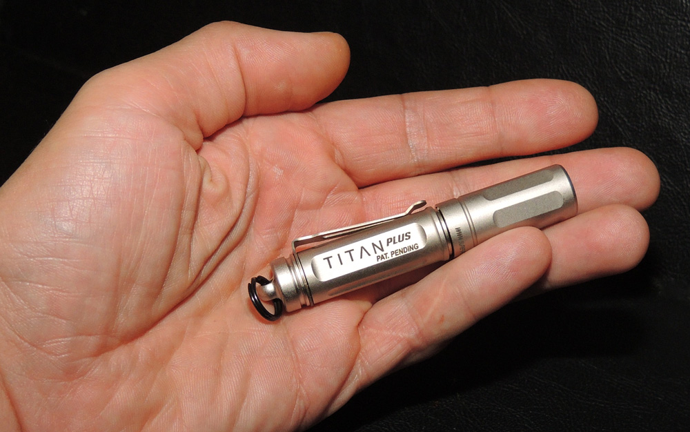Silver SureFire Titan Plus Ultra-Compact Variable-Output LED Keychain Light 