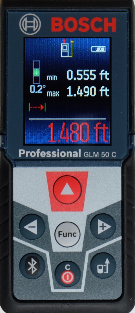 Bosch GLM 15 Compact Pocket Size Lightweight Portable  Laser Measure 50-Feet New 