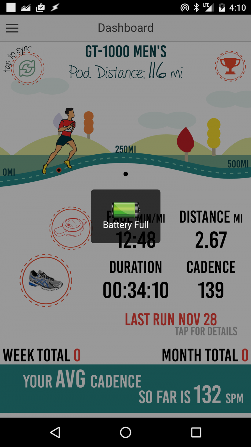 milestone pod garmin