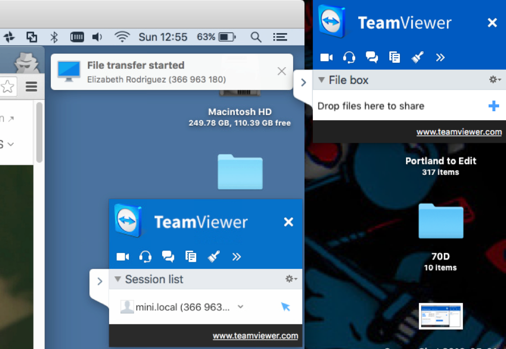 teamviewer download files from remote