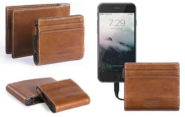 Horween leather wallet from Nomad hides an iPhone backup battery - The Gadgeteer