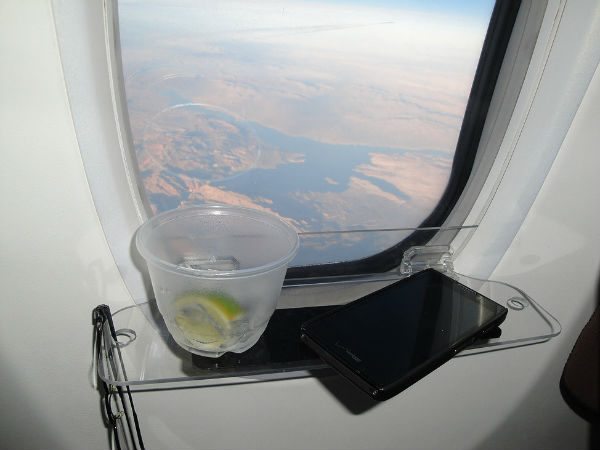 Next Time You're in the Window Seat You Can Install a Shelf For Extra Space  - View from the Wing