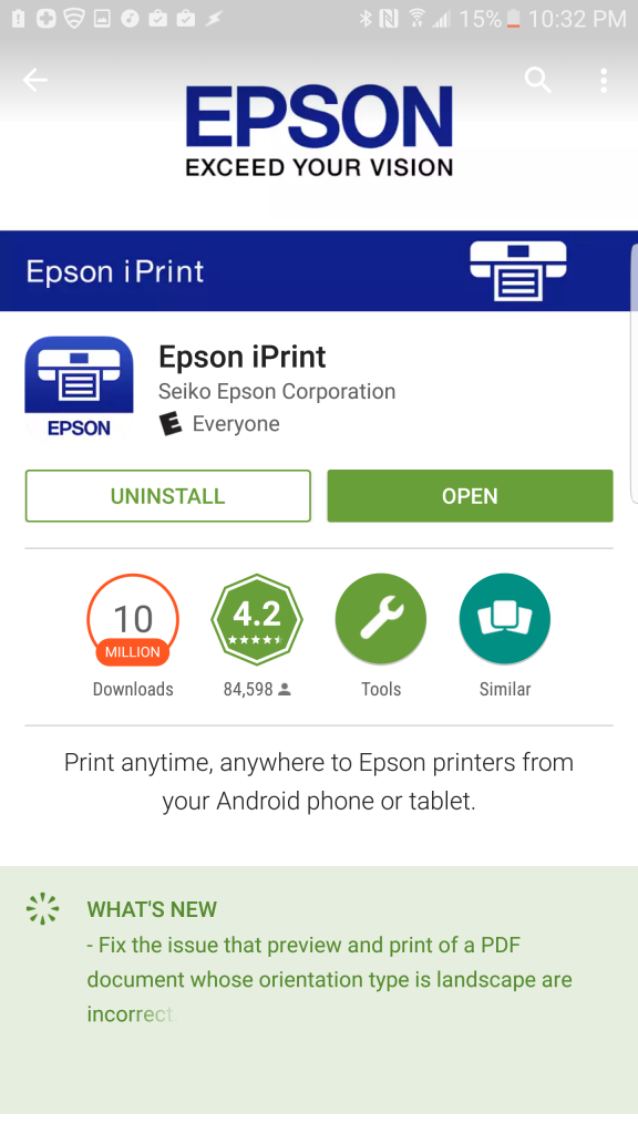 epson print and scan app windows 10