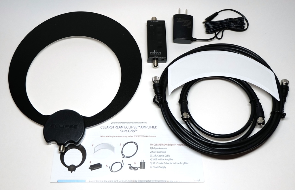 ClearStream Eclipse HDTV Amplified Indoor Antenna (Improved 50 mile