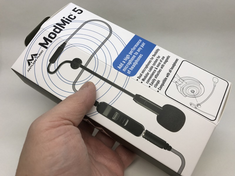 Modular Attachable Boom Microphone with Noise Canceling and Omni-Directional Audio Antlion Audio ModMic 5 