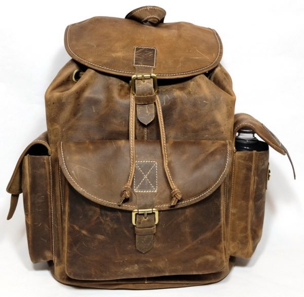 leather hiking backpack 16