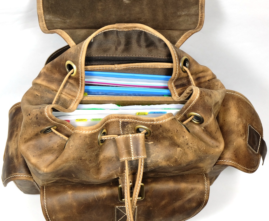 High on Leather Leather Hiking Backpack review The Gadgeteer