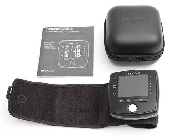 MOCACARE Bluetooth Blood Pressure Monitor (Black), Mocaarm Wireless Upper Arm Cuff, FDA-Cleared, Accurate Readings, Free Tracking App Android Apple, F