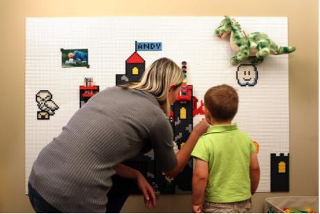 removable lego wall