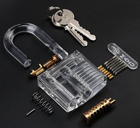 Learn how padlocks work with one that you can see thru - The Gadgeteer