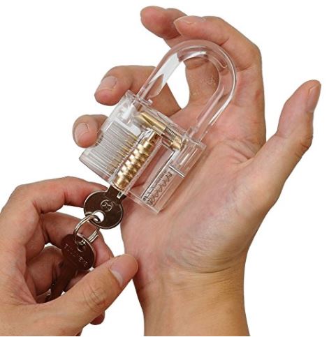 Learn how padlocks work with one that you can see thru - The Gadgeteer
