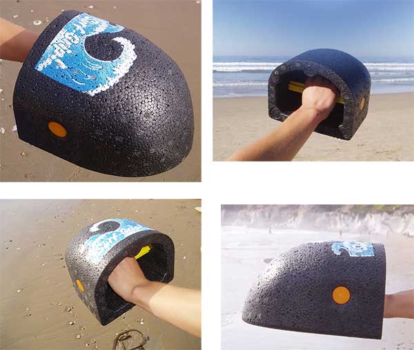 Leave your surfboard at home and body surf with the SurfGrip The