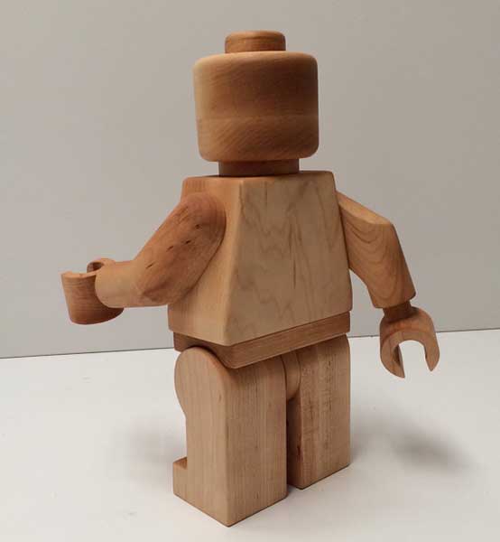 Complete your LEGO collection with this 1 ft tall wooden LEGO figure ...