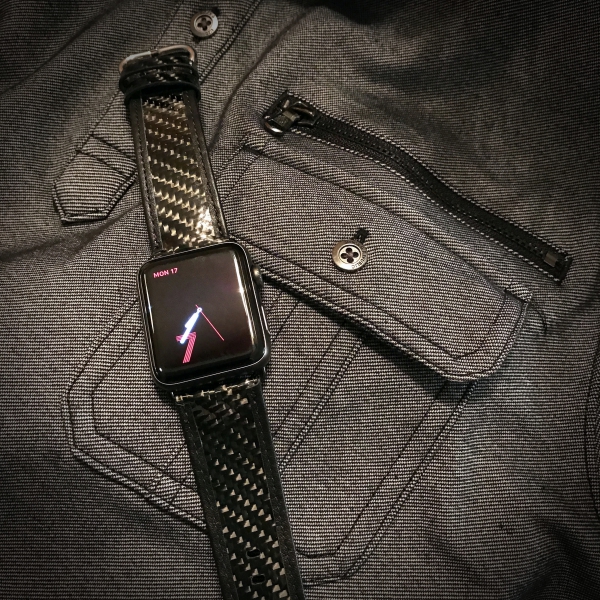 Carbon fibre apple hot sale watch strap