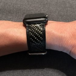 Carbon Fiber Gear real carbon fiber and leather 42mm Apple Watch band review