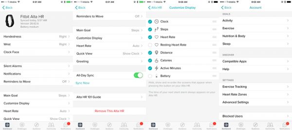 fitbit altaHR setup 1