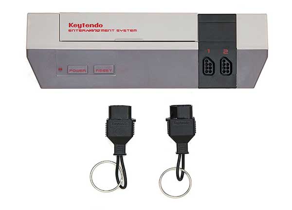 The Keytendo is a retro gamer s keychain holder - The 