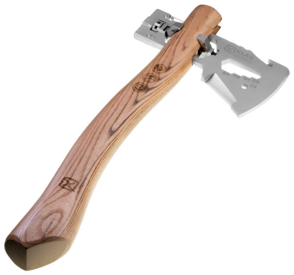 The KLAX Axe head is an EDC multitool for lumberjacks and lumberjills