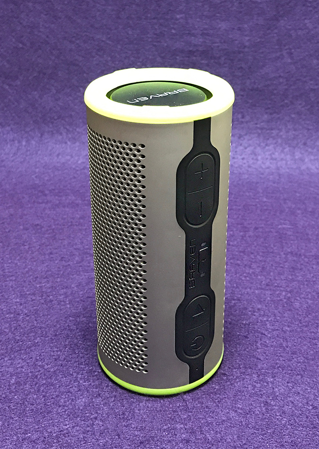 Braven Stryde 360 Degree Sound [2500 mAh] Waterproof Bluetooth Speaker -  Silver / Green (Certified Refurbished) : : Electronics