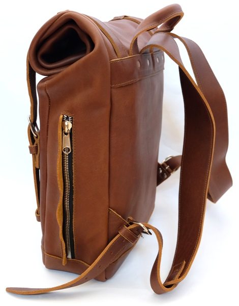 padandquill rolltop leather backpack 05