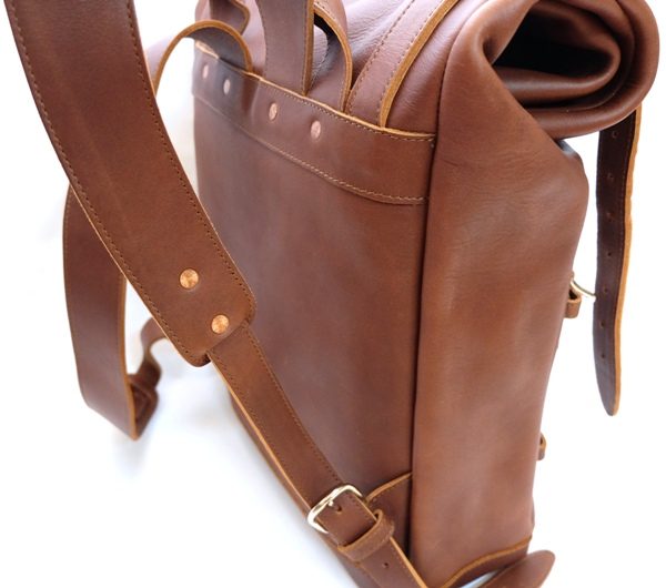 padandquill rolltop leather backpack 10