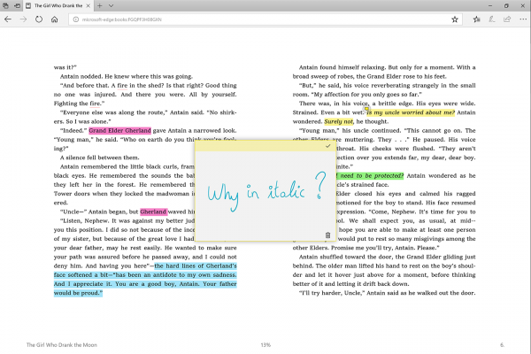 MS Edge Marketing AnnotationsOnBooks