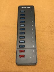 QICENT 10 Port USB Hub 3 e1508793153823