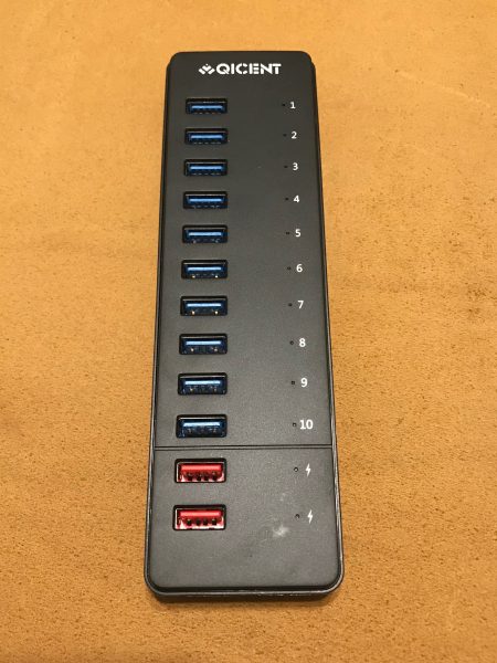 QICENT 10 Port USB Hub 3 e1508793153823