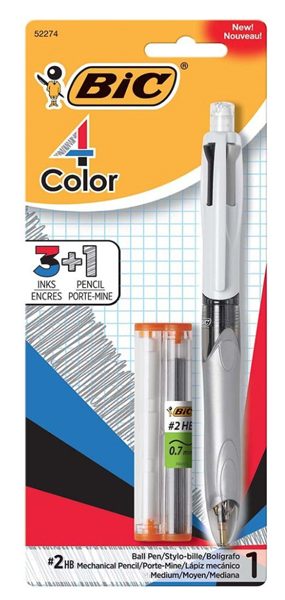 bic 3 color plus pencil