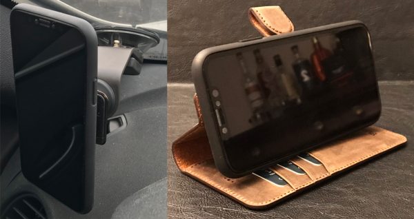 burkley iphoneXwalletcase carmountstand