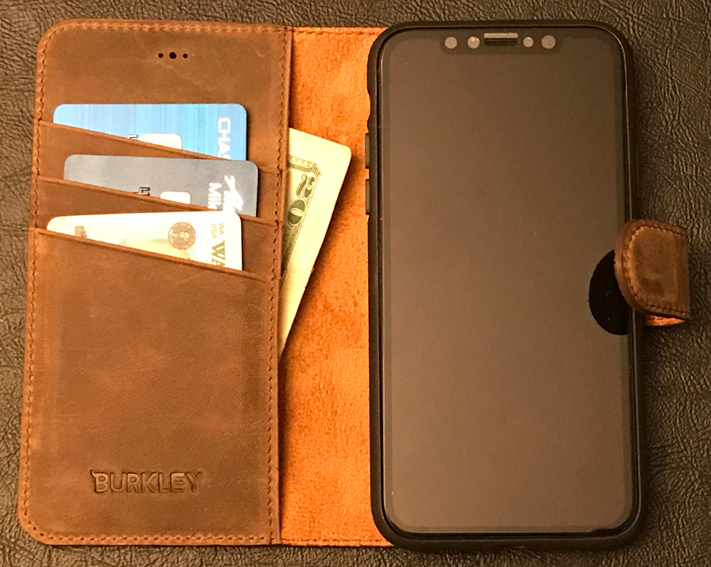 Burkley Magnetic Detachable Leather Wallet iPhone X case review - The  Gadgeteer