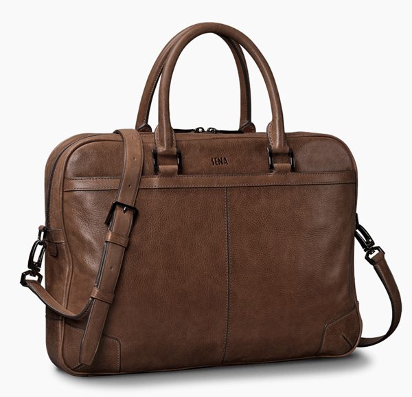 sena heritage leather commuter bag